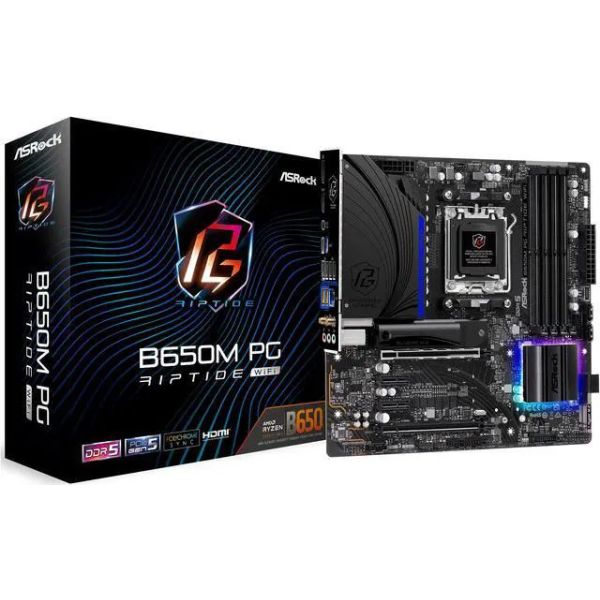 ASRock B650M PG Riptide Micro-ATX AM5 AMD B650 (90-MXBJ90-A0UAYZ)