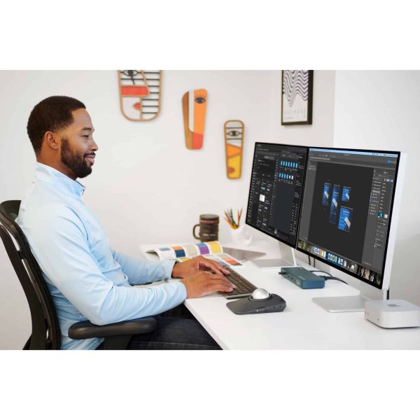 Kensington K75408PN toetsenbord Thuis/Werk RF-draadloos + Bluetooth QWERTY Grijs (K75408PN)