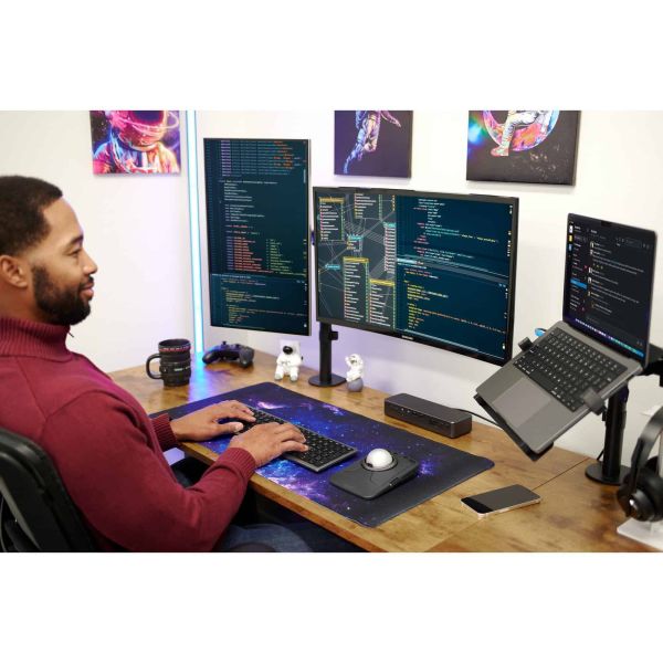 Kensington K75408PN toetsenbord Thuis/Werk RF-draadloos + Bluetooth QWERTY Grijs (K75408PN)