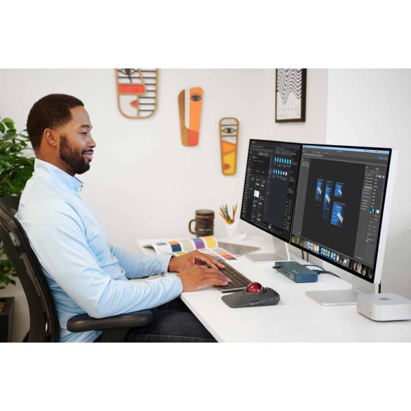 Kensington K75408PN toetsenbord Thuis/Werk RF-draadloos + Bluetooth QWERTY Grijs (K75408PN)