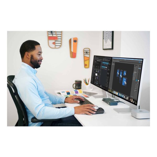 Kensington K75408PN toetsenbord Thuis/Werk RF-draadloos + Bluetooth QWERTY Grijs (K75408PN)