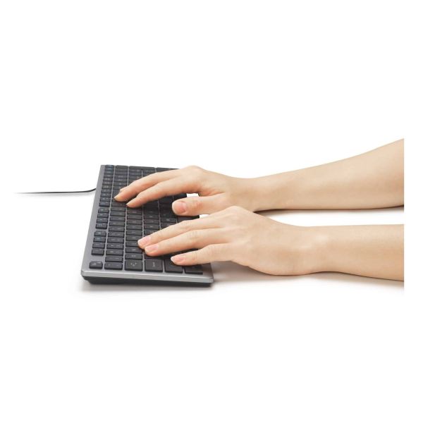 Kensington K75410PN toetsenbord Thuis/Werk USB QWERTY Grijs (K75410PN)