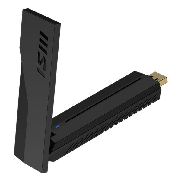 MSI BE6500 WiFi7 USB Stick - Dongle interfacekaart/-adapter USB 3.2 Gen 1 (3.1 Gen 1) (GUBE65)