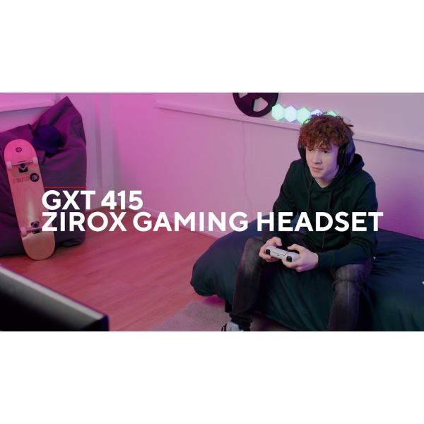 Trust GXT 415SM Zirox Headset Bedraad Hoofdband Gamen Blauw, Rood (25738)