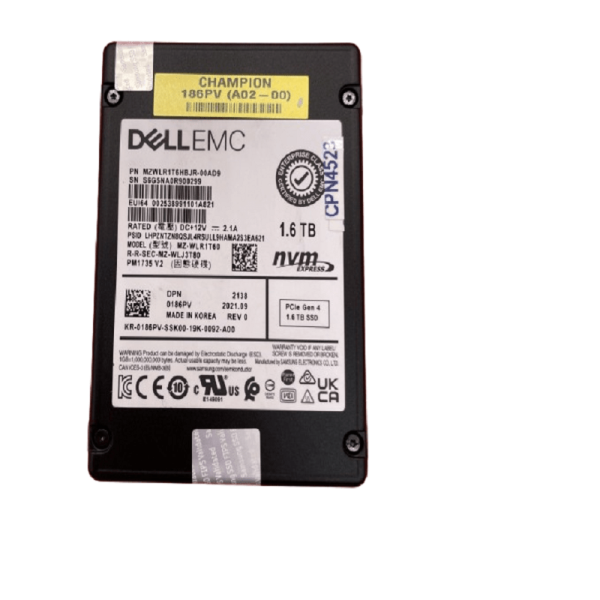 Dell 1.6TB SSD SFF NVMe PCI-e Gen4 (186PV-RFB)