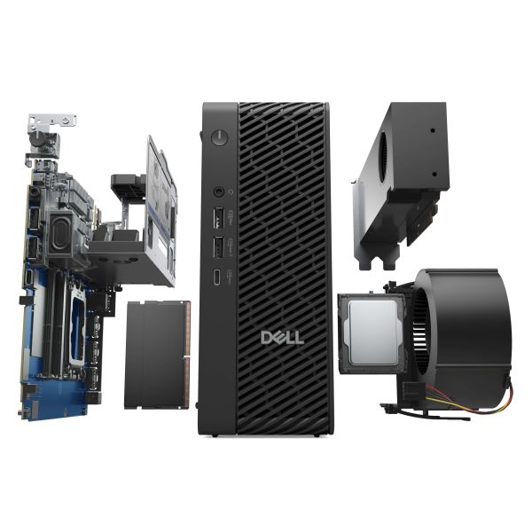 DELL Pro Max FCM2250 Intel Core Ultra 7 265U 32 GB DDR5-SDRAM 1 TB SSD NVIDIA RTX A1000 Windows 11 Pro Micro PC PC Zwart (BTO107_FCM2250_EMEA)
