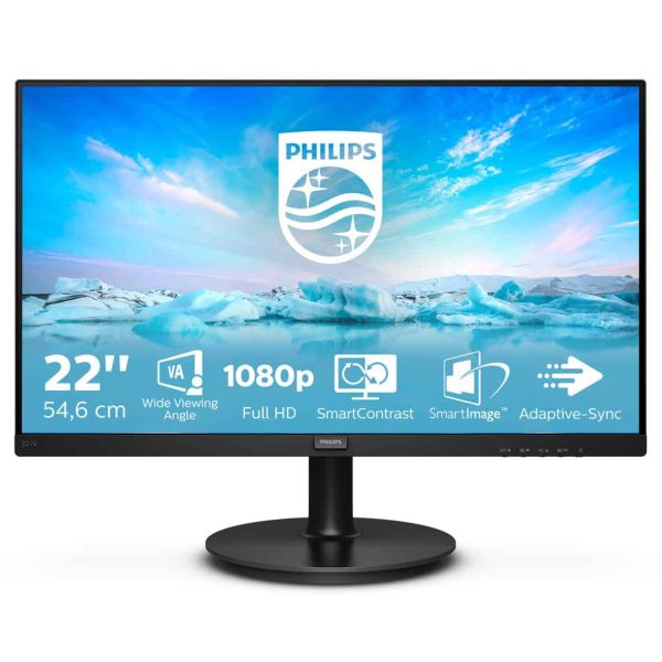 Philips V Line 221V8A/00 LED display 54,6 cm (21.5") 1920 x 1080 Pixels Full HD Zwart (221V8A/00)