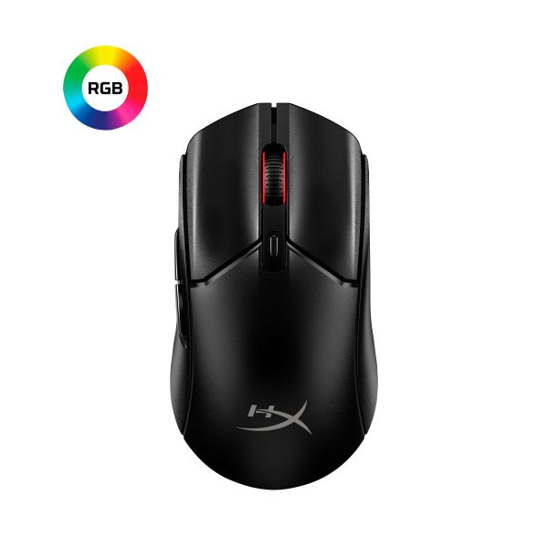 HyperX Pulsefire Haste 2 Core Wls - gaming muis (zwart/zwart) (8R2E6AA)