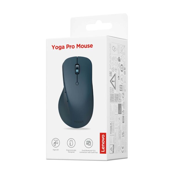Lenovo Yoga Pro Mouse P muis Gamen Rechtshandig Bluetooth Optisch 2400 DPI (GY51P14335)
