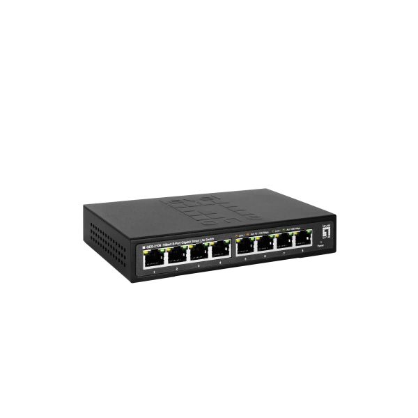 LevelOne GES-2108 8-Port Gigabit Smart Lite Switch (52091203101)