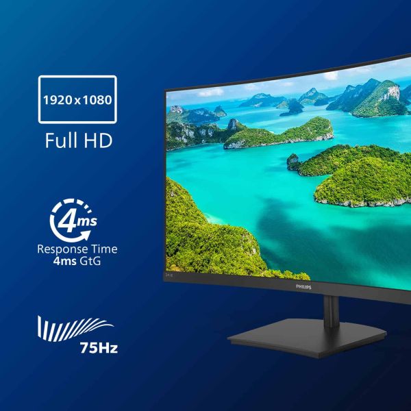 Philips E Line 241E1SCA/00 computer monitor 59,9 cm (23.6") 1920 x 1080 Pixels Full HD LCD Zwart (241E1SCA/00) Philips E Line 241E1SCA/00 computer monitor 59,9 cm (23.6") 1920 x 1080 Pixels Full HD LCD Zwart (241E1SCA/00)