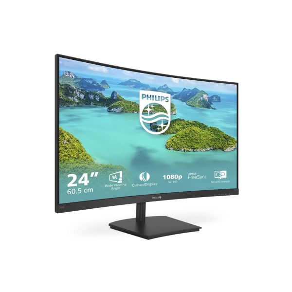Philips E Line 241E1SCA/00 computer monitor 59,9 cm (23.6") 1920 x 1080 Pixels Full HD LCD Zwart (241E1SCA/00) Philips E Line 241E1SCA/00 computer monitor 59,9 cm (23.6") 1920 x 1080 Pixels Full HD LCD Zwart (241E1SCA/00)
