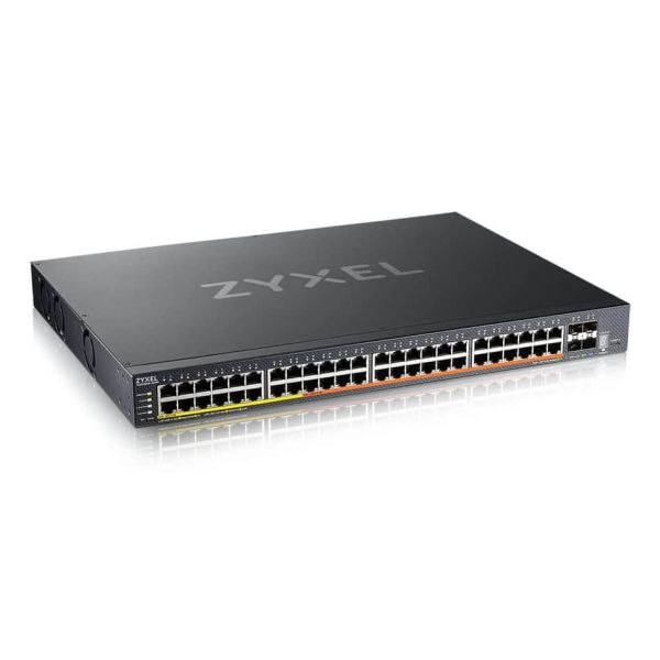 Zyxel XMG2230-52HP Managed L2/L3 2.5G Ethernet (100/1000/2500) Power over Ethernet (PoE) 1U Zwart (XMG223052HPZZ0101F) Zyxel XMG2230-52HP Managed L2/L3 2.5G Ethernet (100/1000/2500) Power over Ethernet (PoE) 1U Zwart (XMG223052HPZZ0101F)