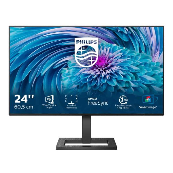 Philips E Line 242E2FA/00 computer monitor 60,5 cm (23.8") 1920 x 1080 Pixels Full HD LCD Zwart (242E2FA/00)