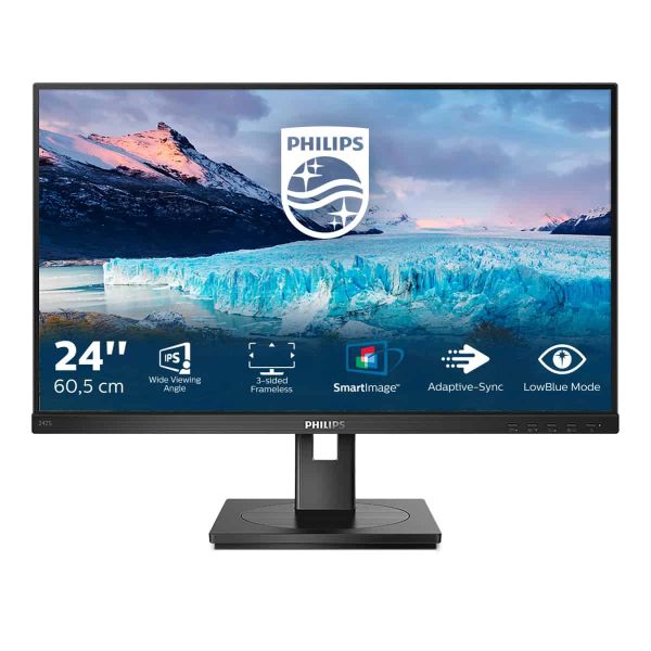 Philips S Line 242S1AE/00 LED display 60,5 cm (23.8") 1920 x 1080 Pixels Full HD Zwart (242S1AE/00)