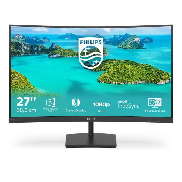 Philips E Line 271E1SCA/00 computer monitor 68,6 cm (27") 1920 x 1080 Pixels Full HD LCD Zwart (271E1SCA/00)