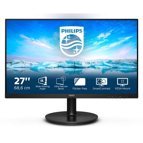 Philips V Line 271V8LA/00 LED display 68,6 cm (27") 1920 x 1080 Pixels Full HD Zwart (271V8LA/00)