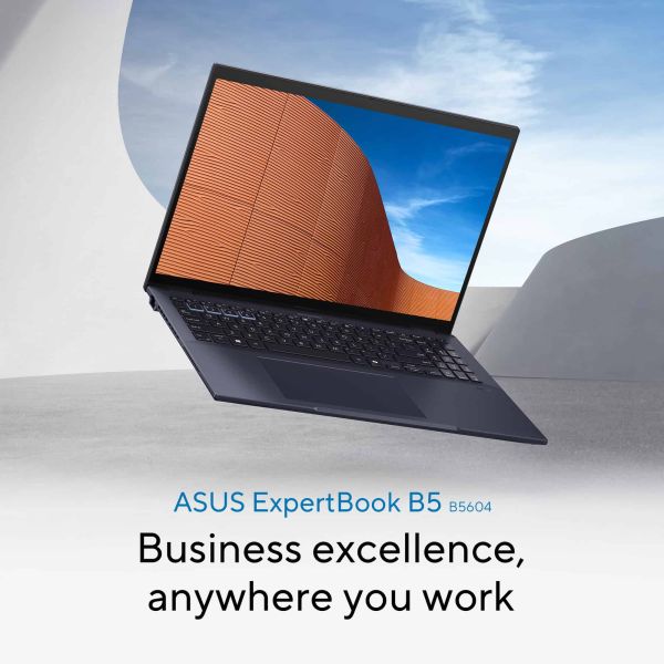 ASUS ExpertBook B5 B5604CMA-QW0125X Intel Core Ultra 5 125U Laptop 40,6 cm (16") WUXGA 16 GB DDR5-SDRAM 512 GB SSD Wi-Fi 6E (802.11ax) Windows 11 Pro Nederlands Zwart (90NX0751-M004M0)