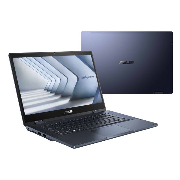 ASUS ExpertBook B3 Flip B3402FVA-EC2462XA Intel Core 5 120U Hybride (2-in-1) 35,6 cm (14") Touchscreen Full HD 16 GB DDR4-SDRAM 256 GB SSD Wi-Fi 6E (802.11ax) Windows 11 Pro Education US International Zwart (90NX07N1-M02NZ0)