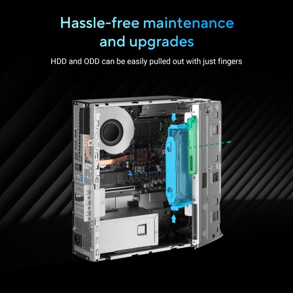 ASUS ExpertCenter P500 SFF P500SV-05210H033X Intel Core 5 210H 16 GB DDR5-SDRAM 512 GB SSD Windows 11 Pro PC Grijs (90PF05A1-M00U20)