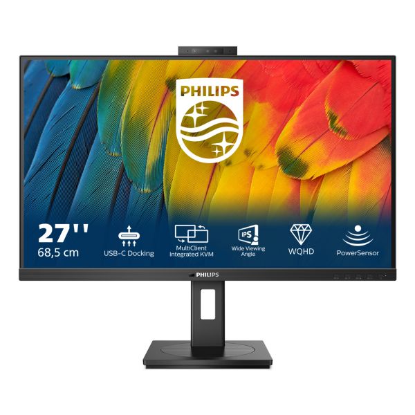 Philips 5000 series 27B1U5601H/00 computer monitor 68,6 cm (27") 2560 x 1440 Pixels Quad HD LCD Zwart (27B1U5601H/00)