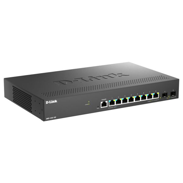 D-Link DMS-1250-10S/E netwerk-switch Managed 2.5G Ethernet (100/1000/2500) Zwart (DMS-1250-10S/E)