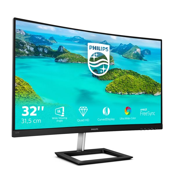Philips E Line 325E1C/00 computer monitor 80 cm (31.5") 2560 x 1440 Pixels Quad HD LCD Zwart (325E1C/00) Philips E Line 325E1C/00 computer monitor 80 cm (31.5") 2560 x 1440 Pixels Quad HD LCD Zwart (325E1C/00)