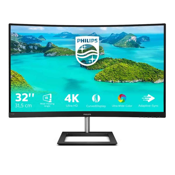 Philips E Line 328E1CA/00 LED display 80 cm (31.5") 3840 x 2160 Pixels 4K Ultra HD LCD Zwart (328E1CA/00)