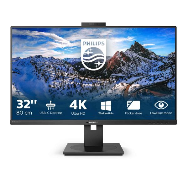 Philips P Line 329P1H/00 computer monitor 80 cm (31.5") 3840 x 2160 Pixels 4K Ultra HD LED Zwart (329P1H/00)