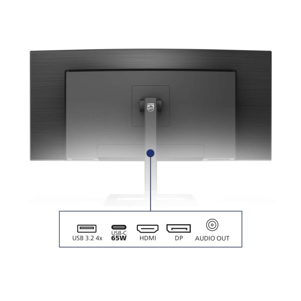 Philips E Line 346E2CUAE/00 computer monitor 86,4 cm (34") 3440 x 1440 Pixels Wide Quad HD+ LCD Zwart (346E2CUAE/00)