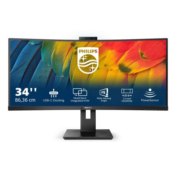 Philips 5000 series 34B1U5600CH/00 computer monitor 86,4 cm (34") 3440 x 1440 Pixels Wide Quad HD LCD Zwart (34B1U5600CH/00) Philips 5000 series 34B1U5600CH/00 computer monitor 86,4 cm (34") 3440 x 1440 Pixels Wide Quad HD LCD Zwart (34B1U5600CH/00)