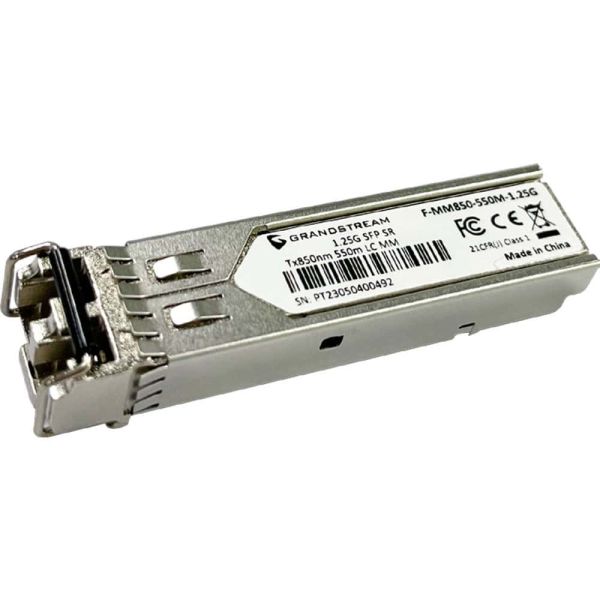 Grandstream Networks F-MM850-550M-1.25G Netzwerk-Transceiver-Modul Faseroptik 1250 Mbit/s SFP 850 nm (F-MM850-550M-1.25G) (F-MM850-550M-1.25G)
