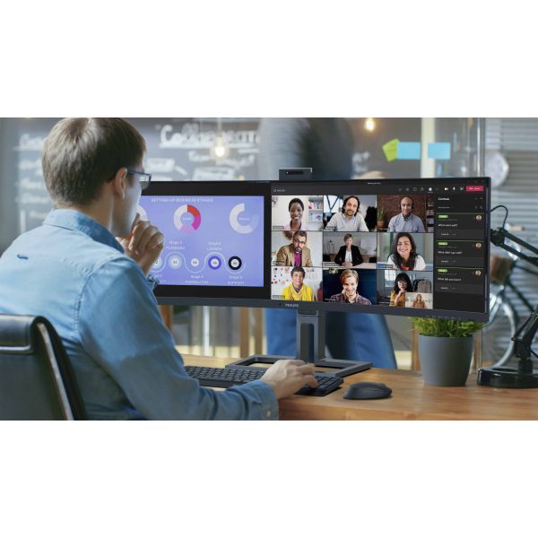 Philips 6000 series 45B1U6900CH/00 LED display 113 cm (44.5") 5120 x 1440 Pixels UltraWide Dual Quad HD Zwart (45B1U6900CH/00)