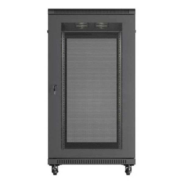 LANBERG 19 22U 600x1200 freist. perfor. Tür (FlatPack) sw (Speditionsversand) (FF01-6222-23B)