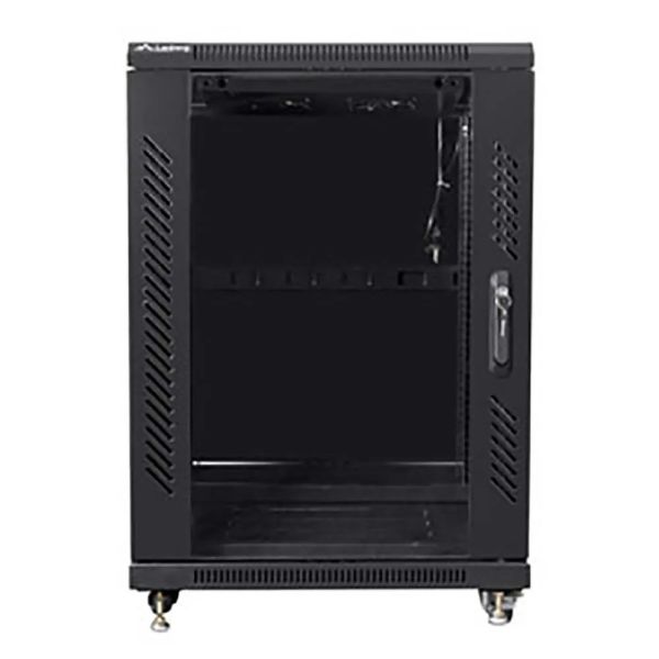 LANBERG FF01-6615-12B Lanberg rack cabinet 19 15U/ 600x600mm black (glass door) (FF01-6615-12B)
