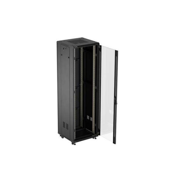 LANBERG FF01-6642-12B Lanberg free-standing rack 19 demounted flat pack 42U/600x600mm black (FF01-6642-12B)