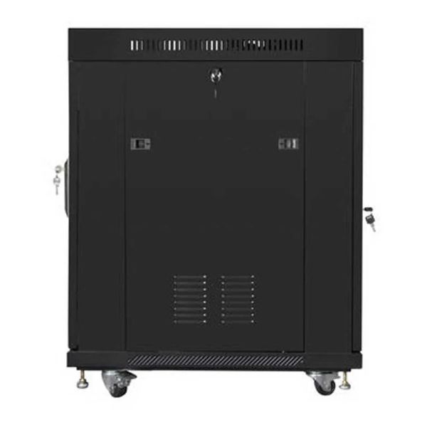 Lanberg rack FF01-6815-12B (15U 19 848mm / 600mm / 800 mm Standing Glass 800 kg black) (FF01-6815-12B)