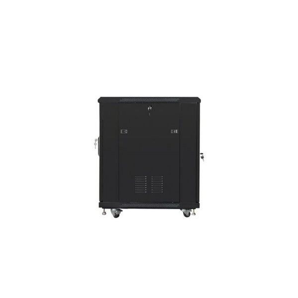 Lanberg RACK 19 15U 600X800 PERFORATED DOOR BLACK FLAT PACK FF01-6815-23B (FF01-6815-23B)