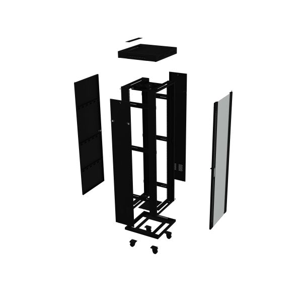 LANBERG 19 27U 600x800 freist. LCD perfor. Tür (FlatPack)sw (Speditionsversand) (FF01-6827-23BL)