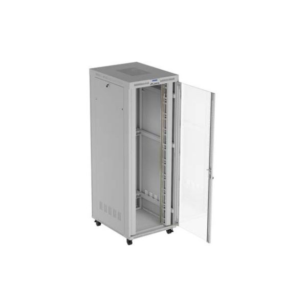 Lanberg 19" 47U 800x1000 Vrijstaande Kast met Glazen Deur (FF01-8047-12SL)