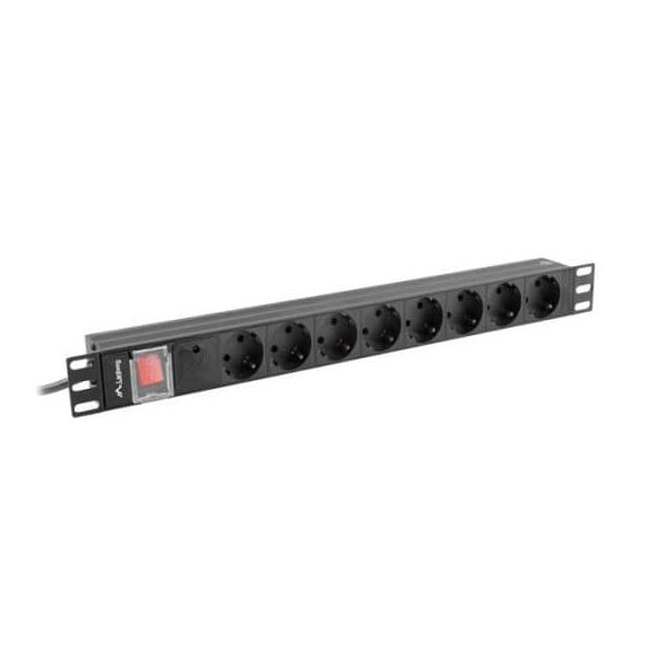 Lanberg PDU 1U Rack 8x Stopcontact 16A (PDU-08E-0200-BK)