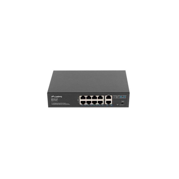 Lanberg Switch 8-Port 100Mb PoE+ met 2x1GB onbeheerd 120W (RSFE-8P-2GE-120)