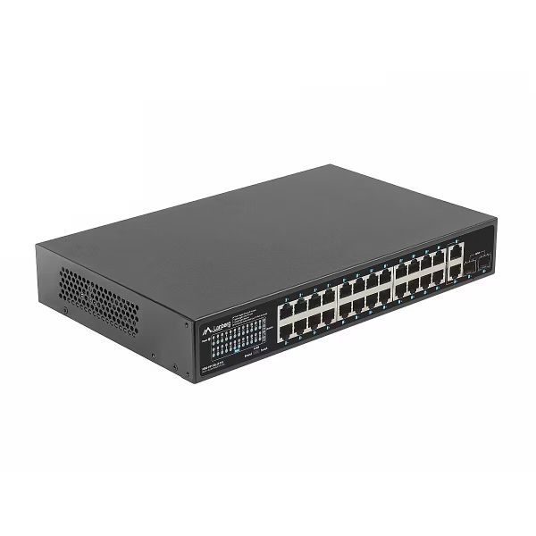 Lanberg RSGE-24P Switch PoE 24x 1GB PoE+ 2x SFP 360W (RSGE-24P-2GE-2S-360)