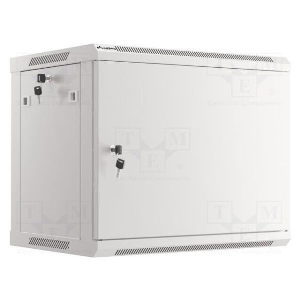 Lanberg Wall Cabinet 19" 9U 600x450 met metalen deur grijs (WF01-6409-00S)