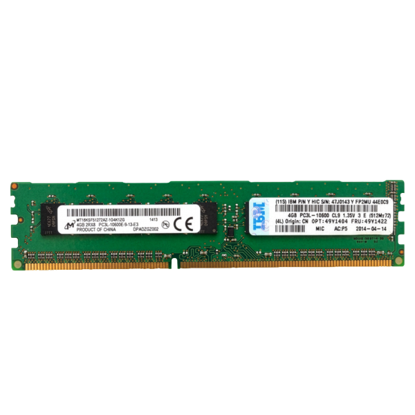 Lenovo 4GB DDR3-1333MHz ECC UDIMM Geheugenmodule (49Y1422) (49Y1422)