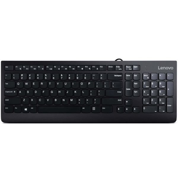 Lenovo 300 toetsenbord Universeel USB QWERTY Amerikaans Engels Zwart (GX30M39655)