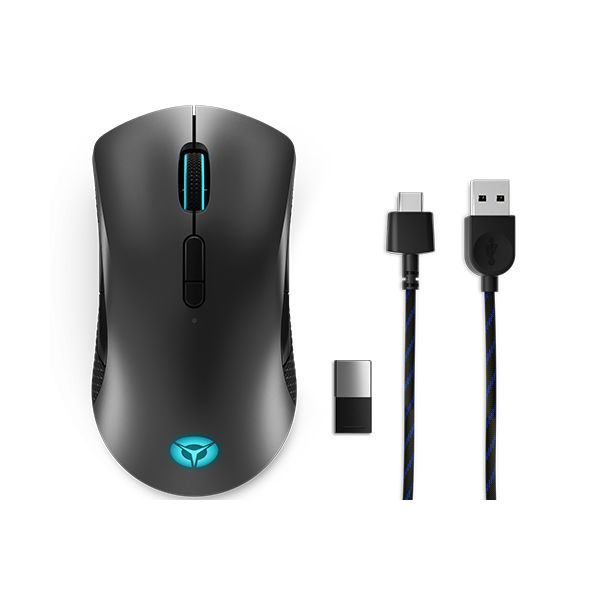 Lenovo Legion M600 Wireless Gaming muis Gamen Ambidextrous RF Wireless + Bluetooth + USB Type-A Optisch 16000 DPI (GY50X79385)