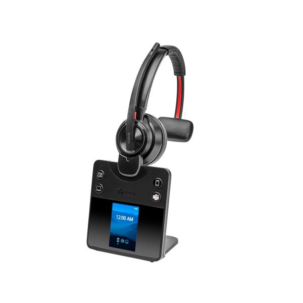 HP Poly Savi 8410 Office Monaural Microsoft Teams Certified DECT 1880-1900 MHz Headset (8L5A9AA#ABB)