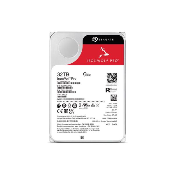 Seagate IronWolf Pro 32TB Hard Drive SATA3 (ST32000NT000)