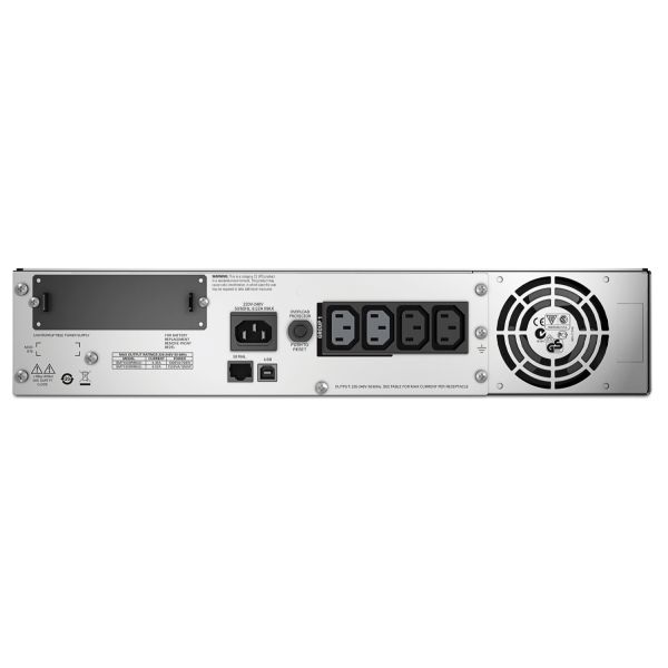 APC Smart-UPS SMT1000RMI2U Noodstroomvoeding - 4x C13, USB, Rack Mountable, 1000VA (SMT1000RMI2U)